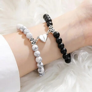 Heart Magnetic Bracelets for Couples (2 Piece)
